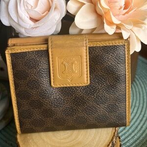 Authentic CELINE wallet brown leather pre loved